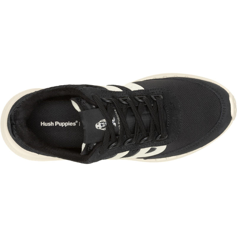Hush Puppies Seventy8 Retro Runner Suede Women's Black Trainers