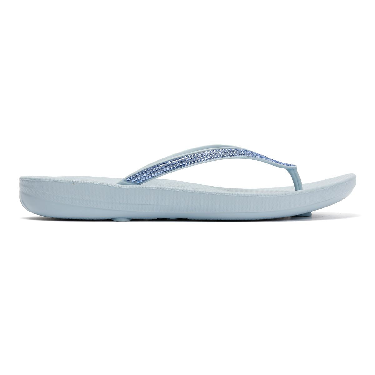 FitFlop Iqushion Sparkle Women's Cloudy Blue Flip Flops