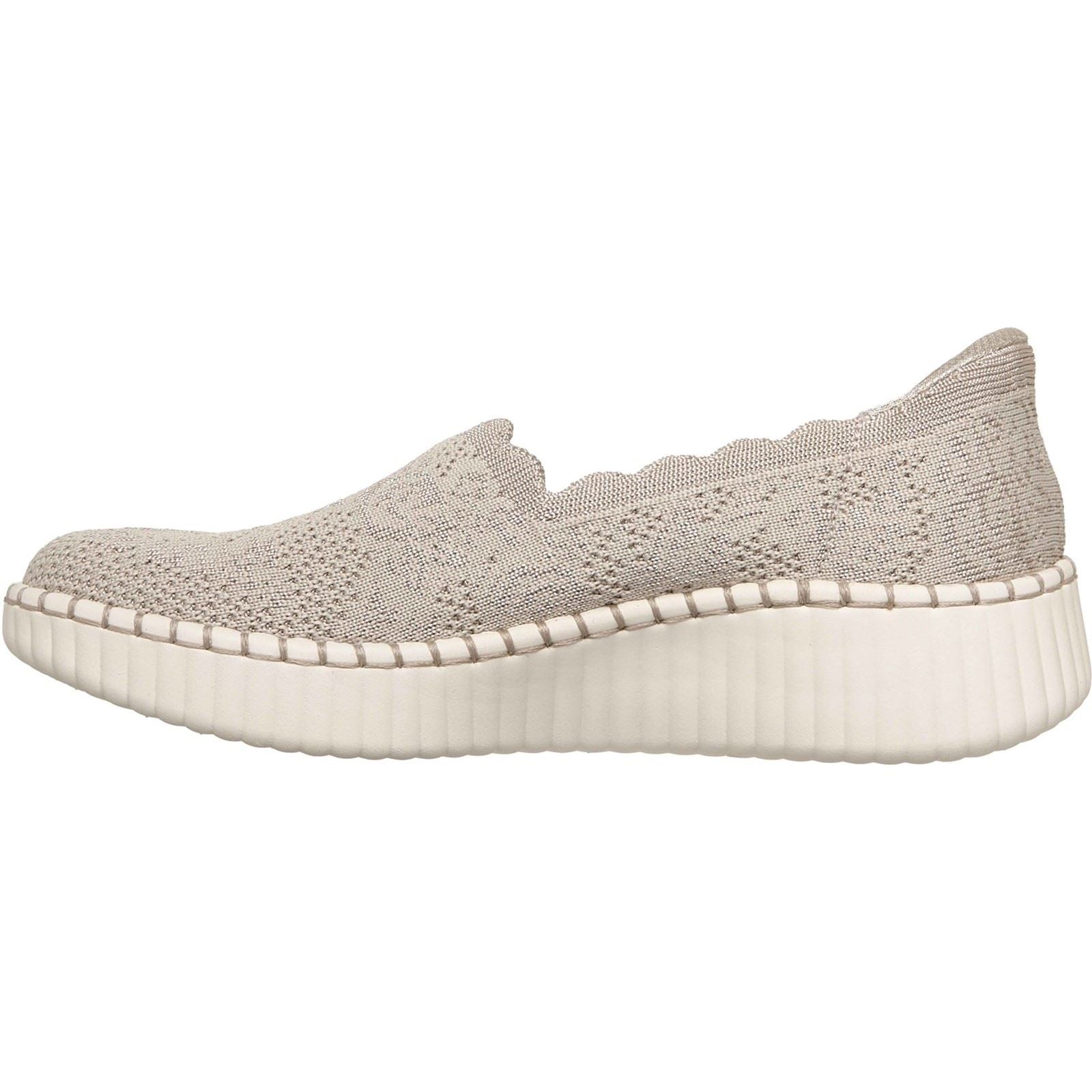 Skechers Wilshire Boulevard Polyester Women's Taupe Trainers