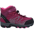 Hi-Tec Blackout Mid Synthetic Soft Shell Junior Dark Rose/Fuchsia Hiking Boots