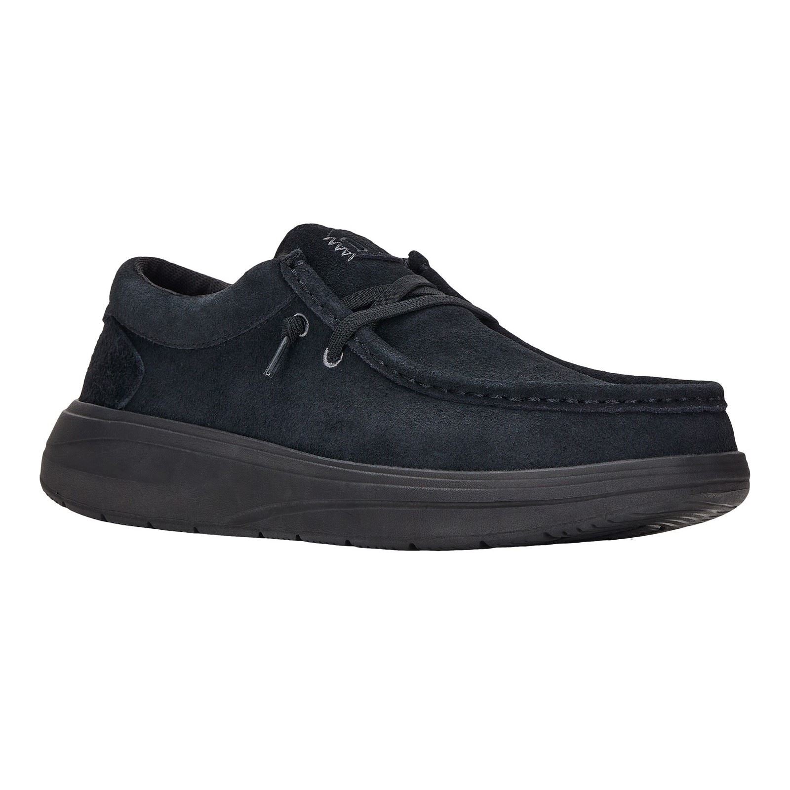 HEYDUDE Wally X Suede Men's Black Shoes