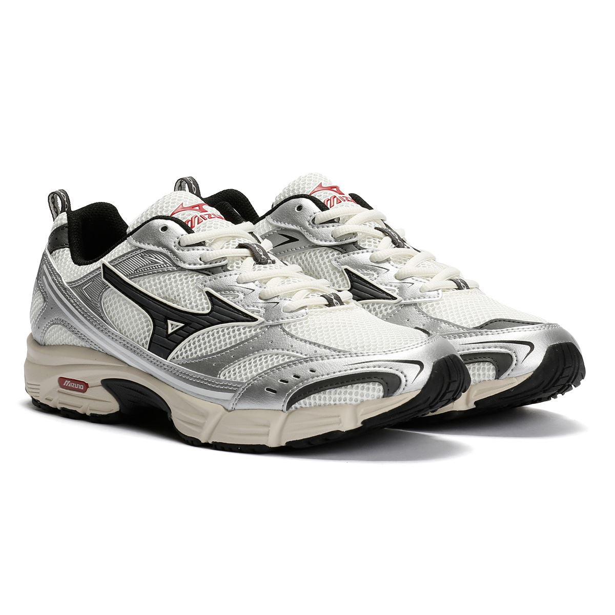 Mizuno MXR Sport Snow White/Magnet/Silver Trainers