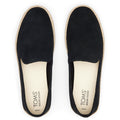 TOMS Carolina 100% Cow Women's Black Espadrilles