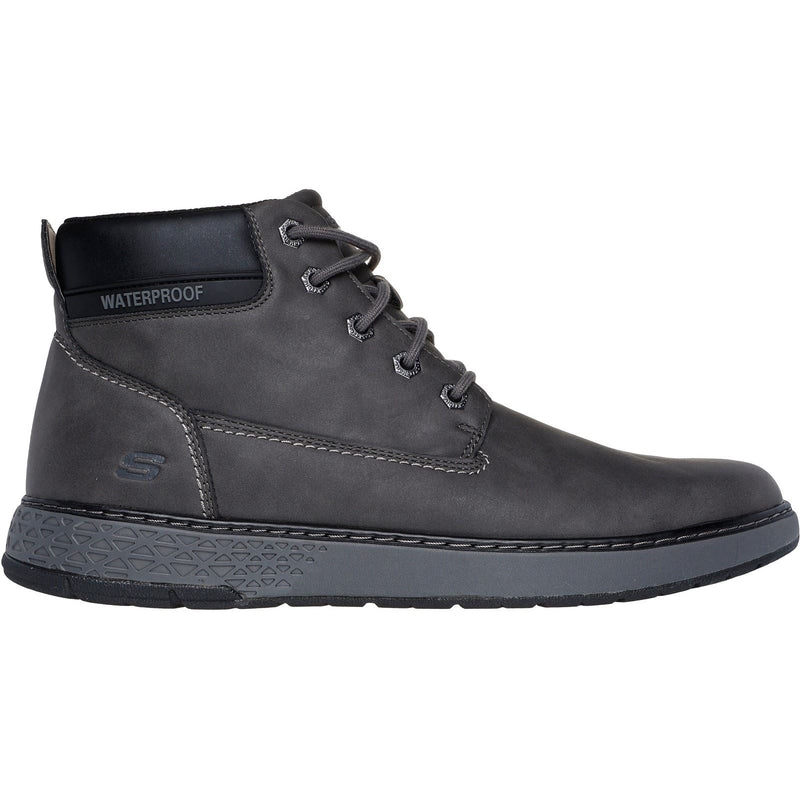Skechers Garlan Deno Synthetic Men's Charcoal Ankle Boots