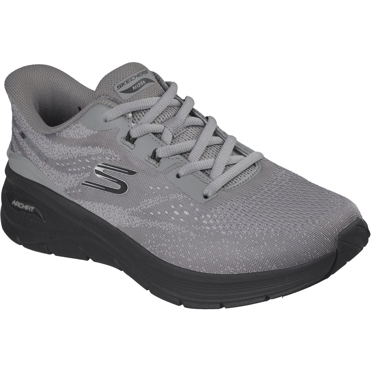 Skechers Arch Fit 3.0 Textile Men's Grey/Black Trainers