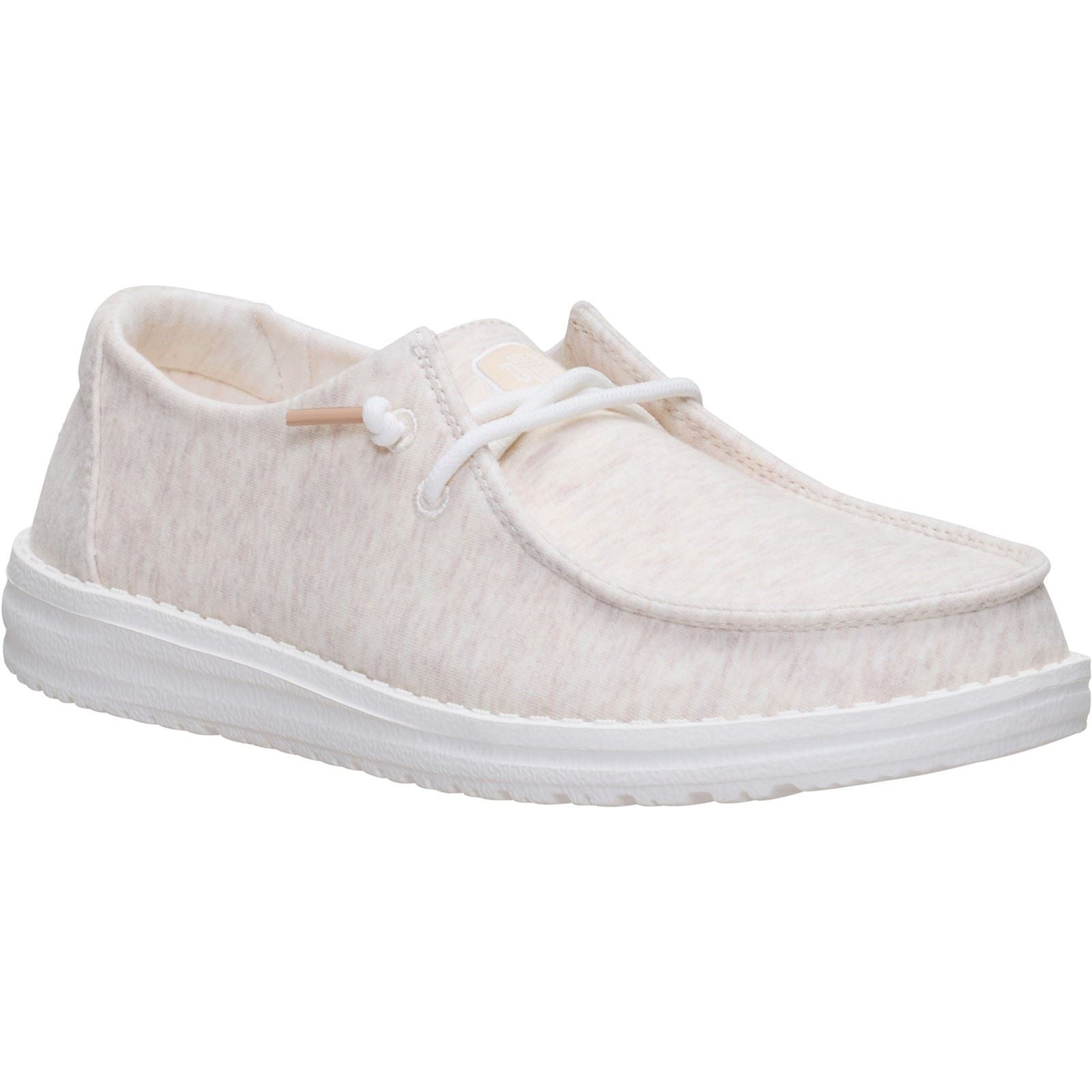 HEYDUDE Wendy Stretch Jersey Textile Women's Oatmeal Loafers
