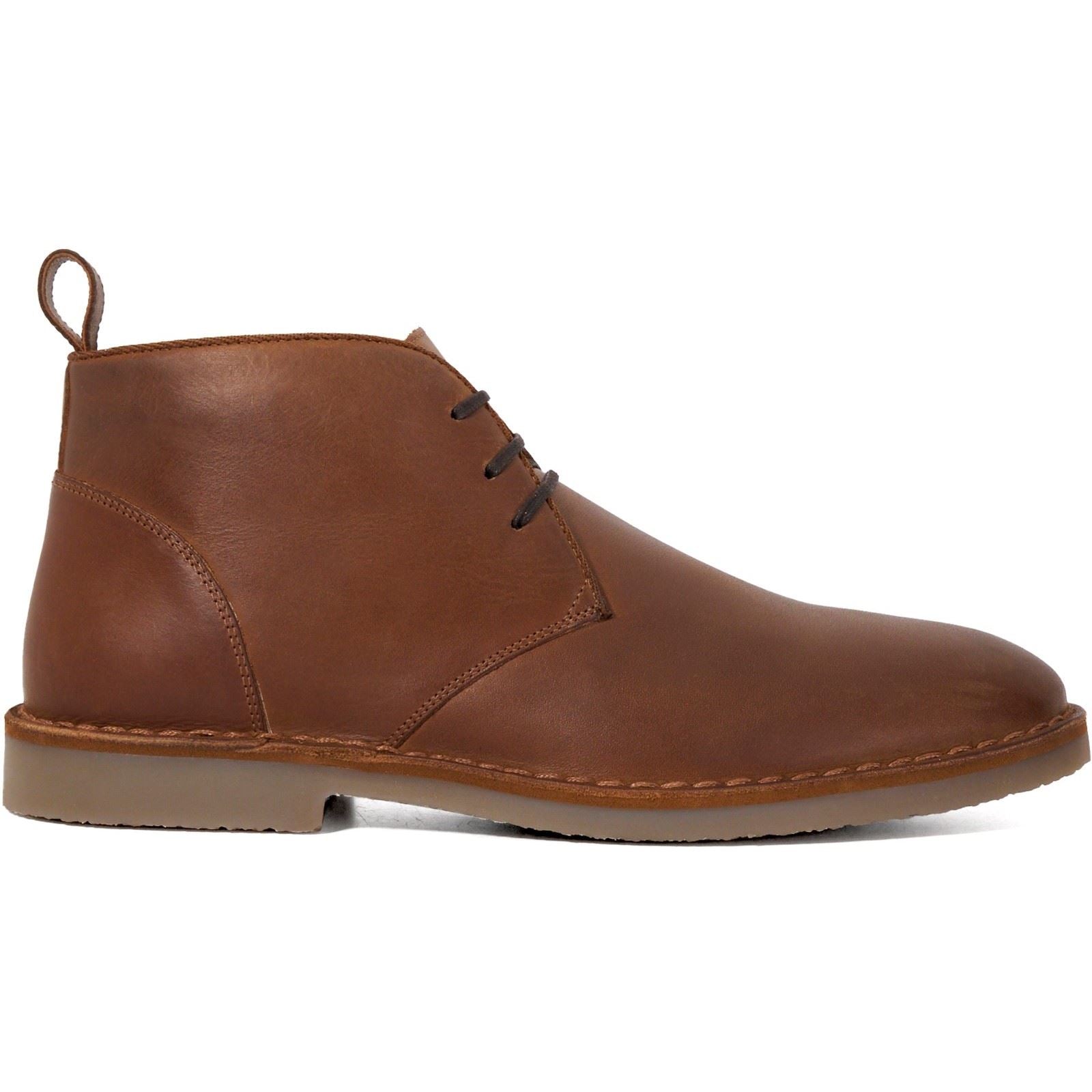 Dune Cashed Suede Men's Chestnut Ankle Boots