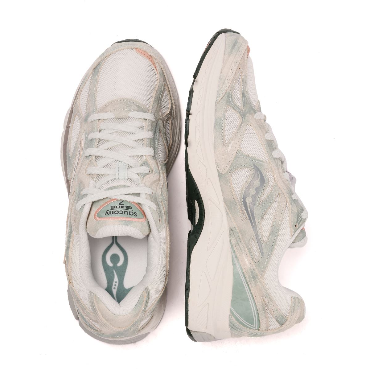 Saucony Progrid Guide 7 White/Verde Trainers