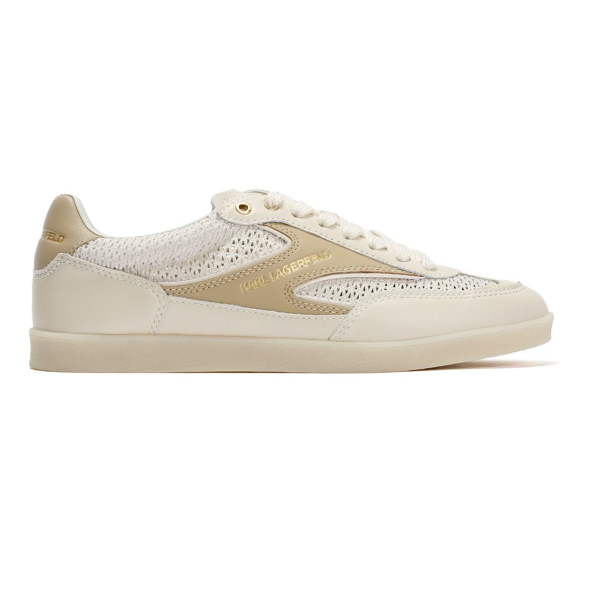 Karl Lagerfeld Kandidate Mesh Mix Women's Cream Trainers
