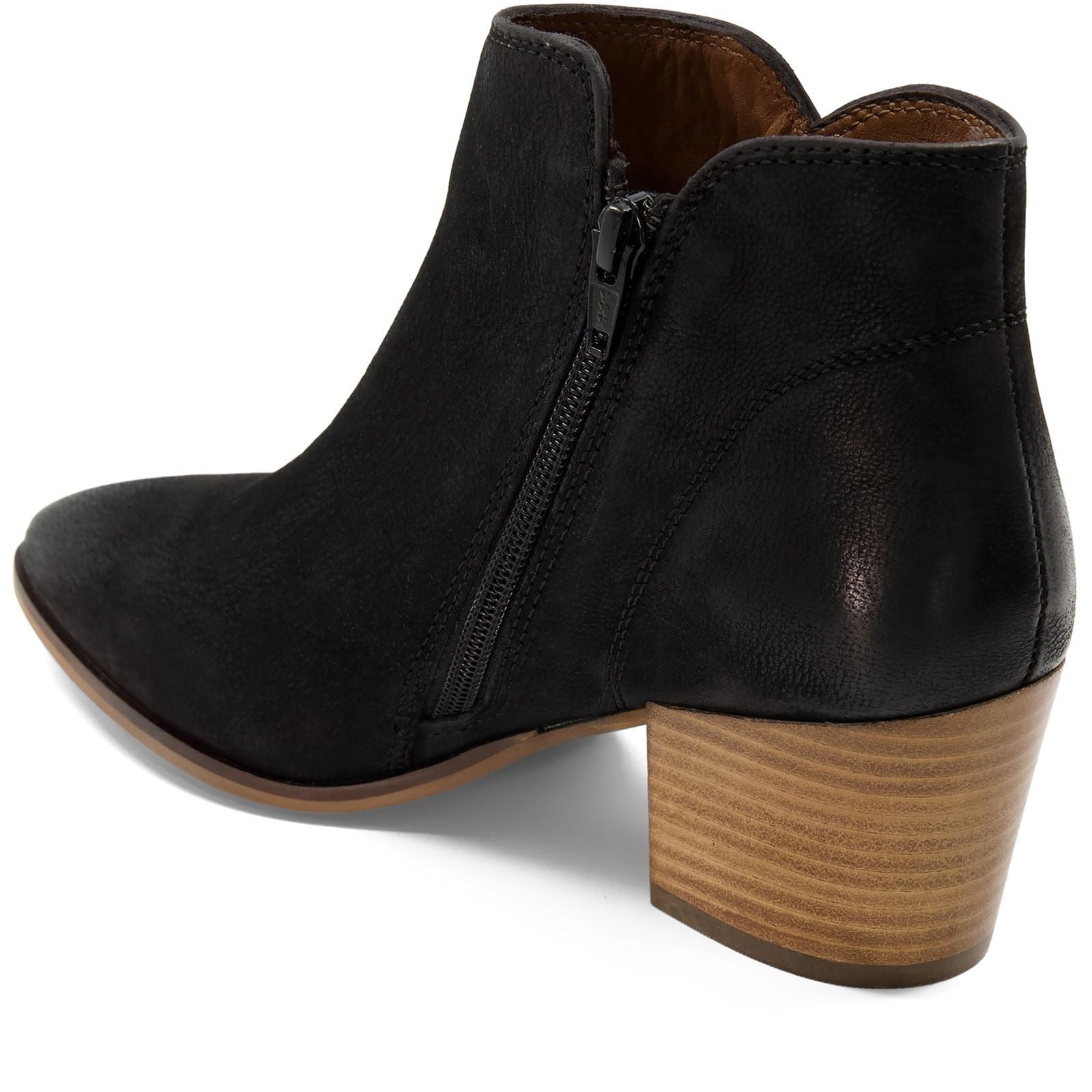 Dune Parlour Nubuck Women's Black Boots