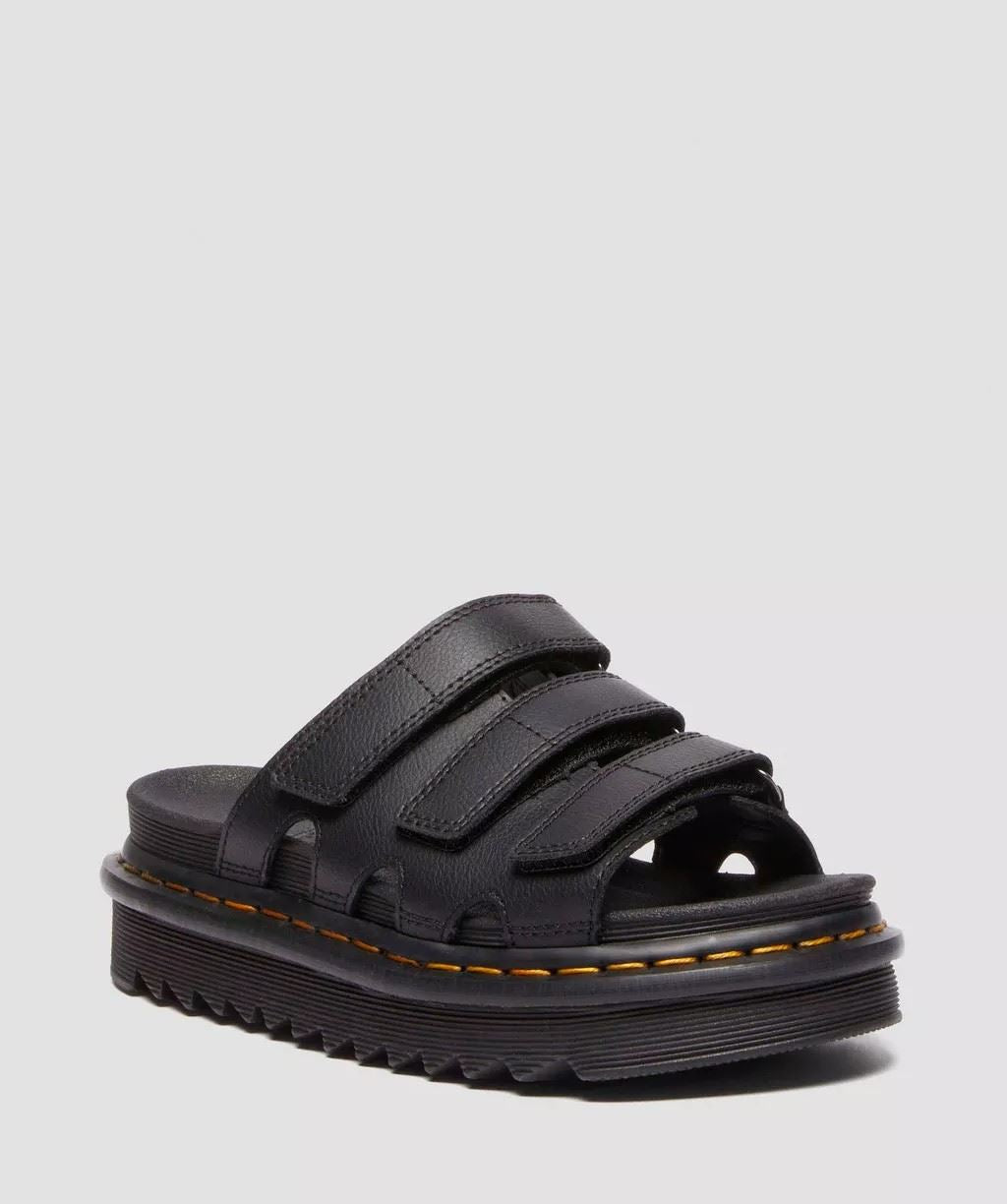 Dr. Martens Raine Athena Leather Women's Black Slides