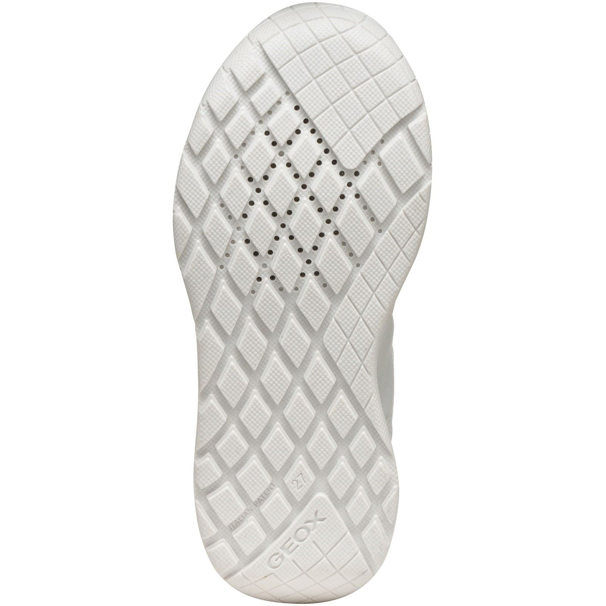 Geox J Rann-E Unisex White Trainers