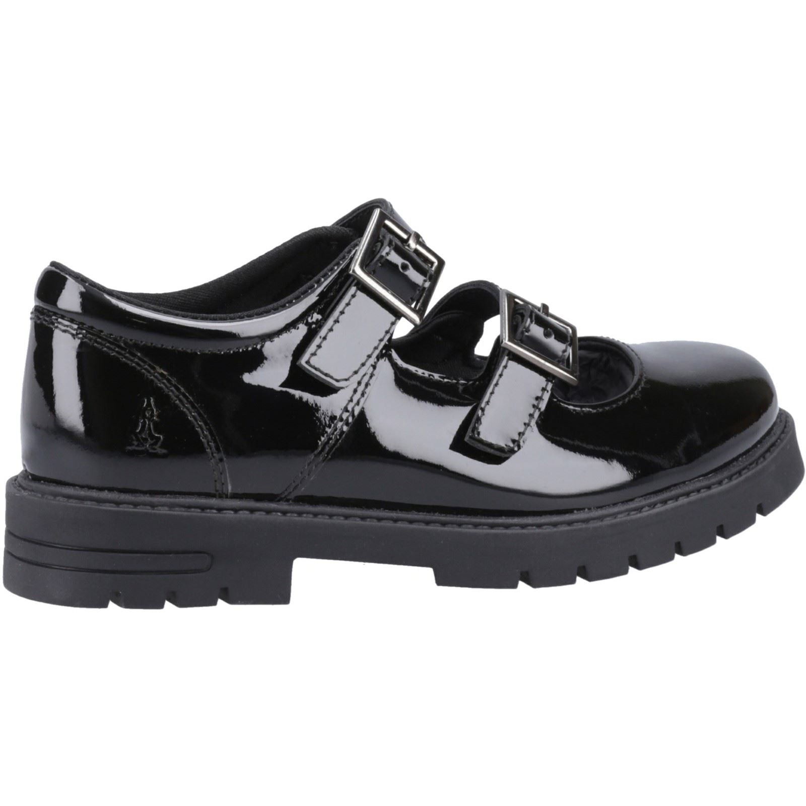 Hush Puppies Ella Patent Leather Junior Black Shoes