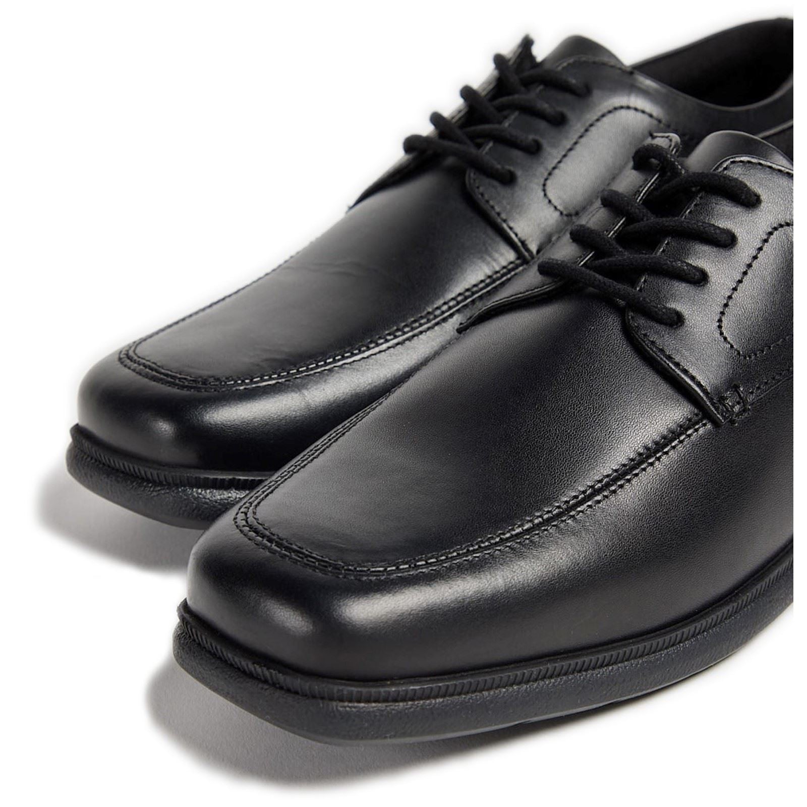Pod Hornet Leather Youth Boy's Black Shoes