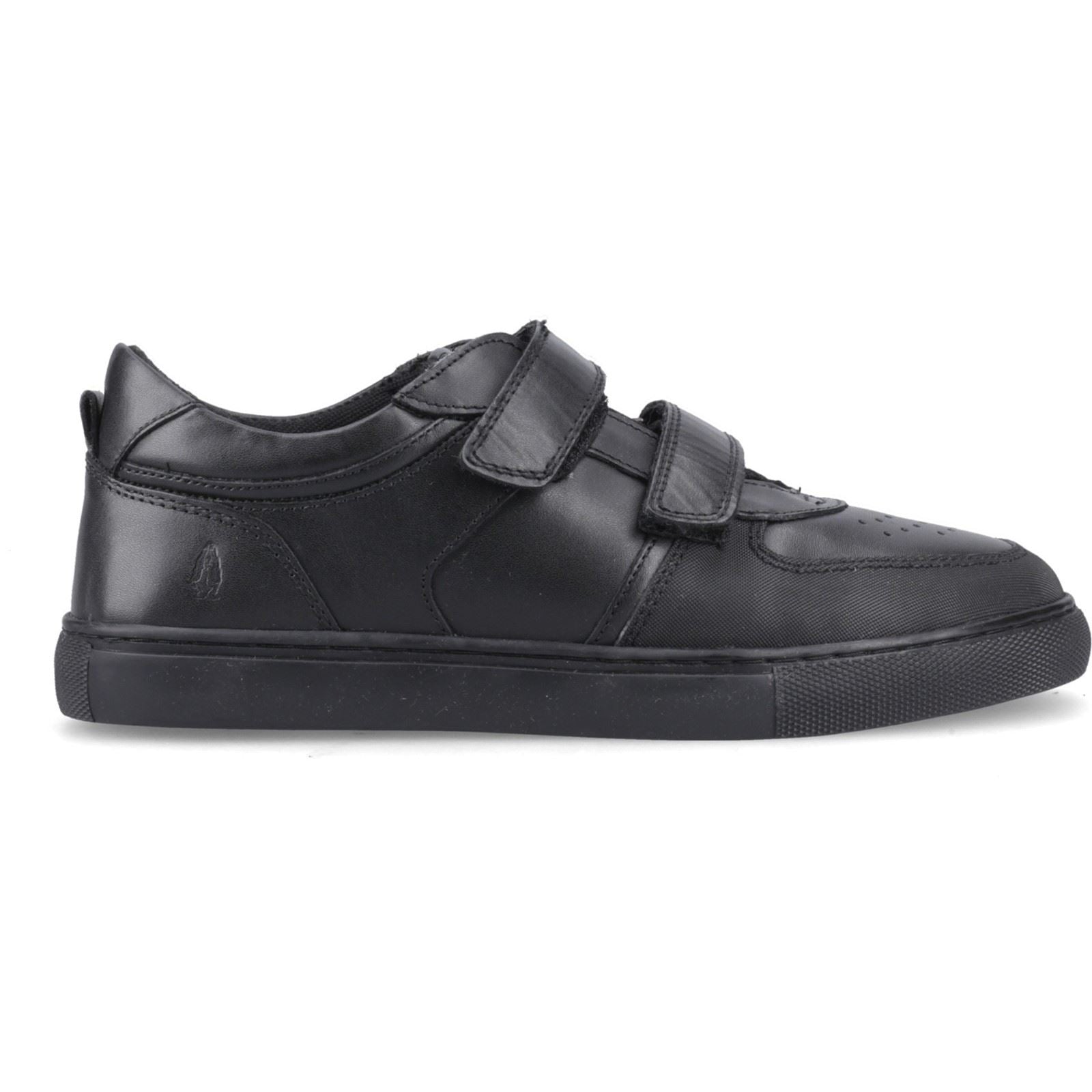 Hush Puppies Daxton Leather Boy's Black Trainers