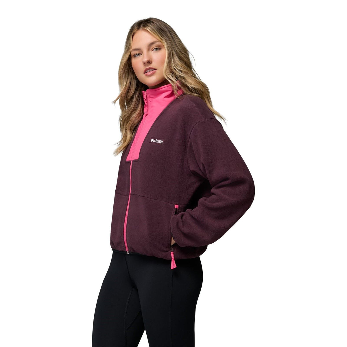 Columbia Sequoia Grove II Full Zip Women's Pink Fleece Jackets