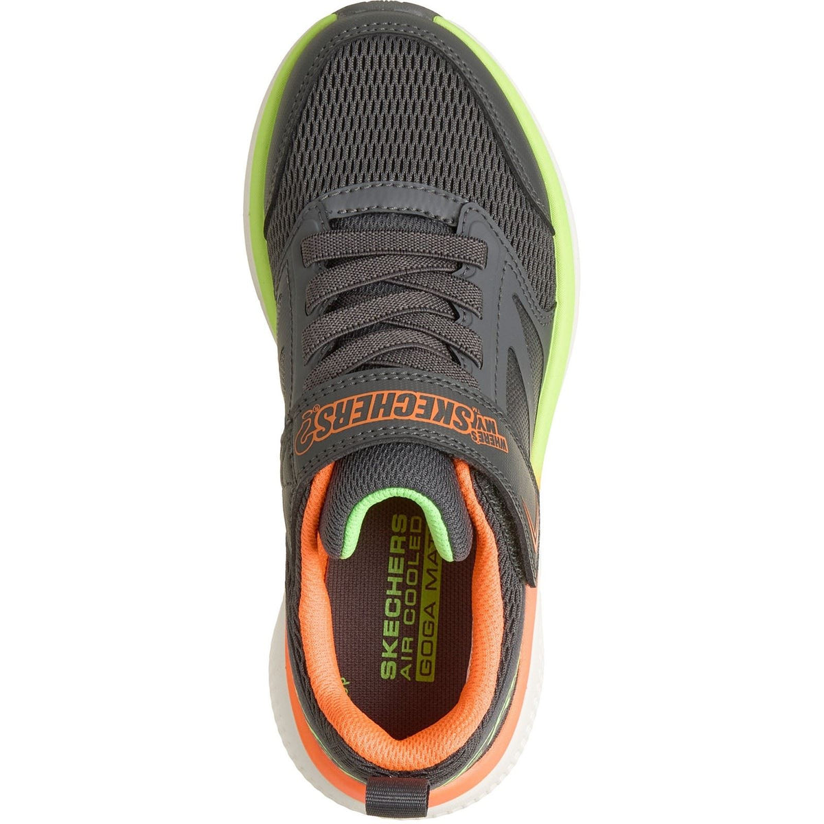 Skechers GO Run Elevate 2.0 Where's My Charcoal/Orange & Lime Trainers