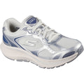 Skechers GO RUN Consistent 2.0 Volt Leather Women's Silver/Navy Trainers