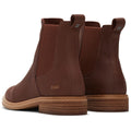 TOMS Charlie Leather Women's Chestnut Flat Chelsea Boots
