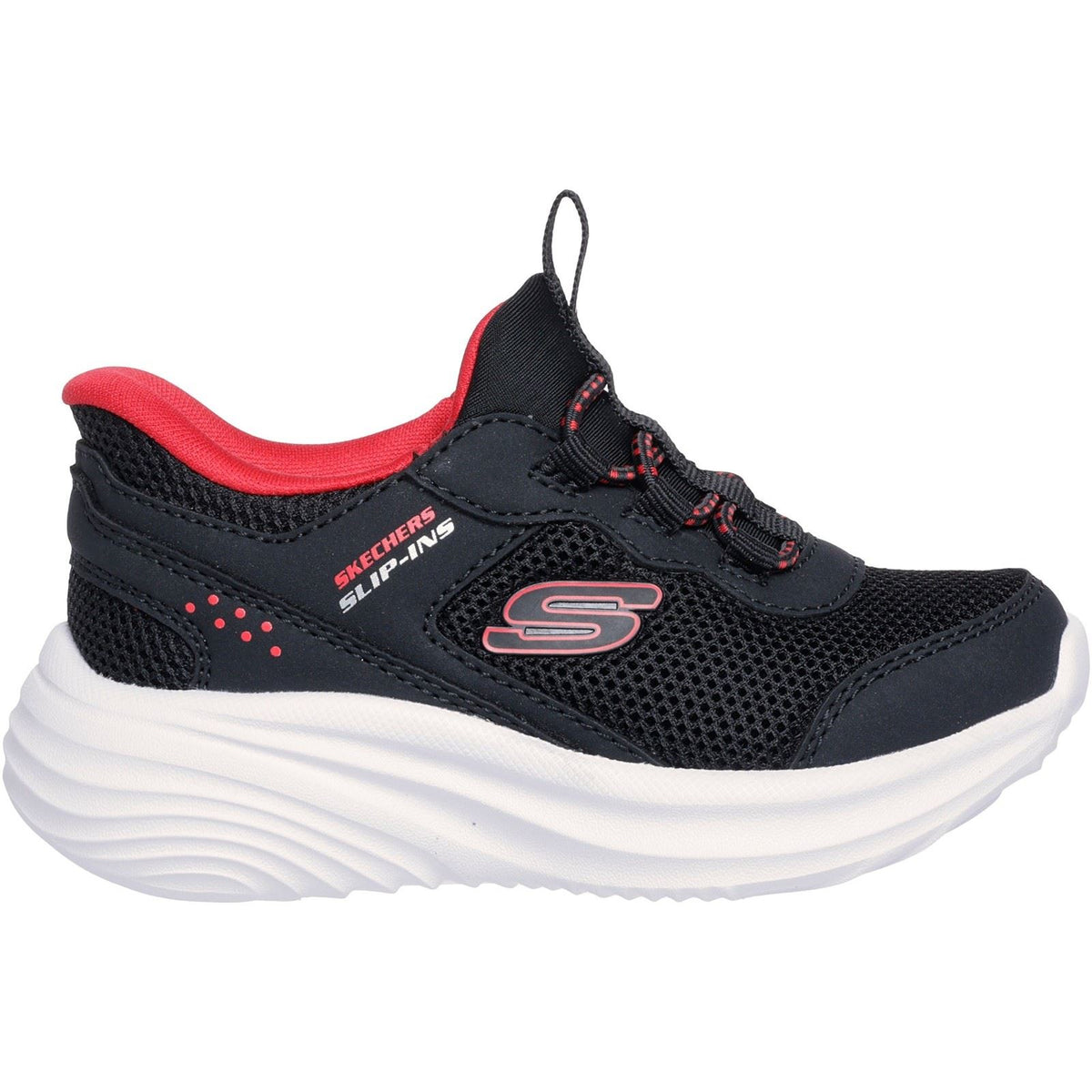 Skechers Bounder Pro Black/Red Trainers