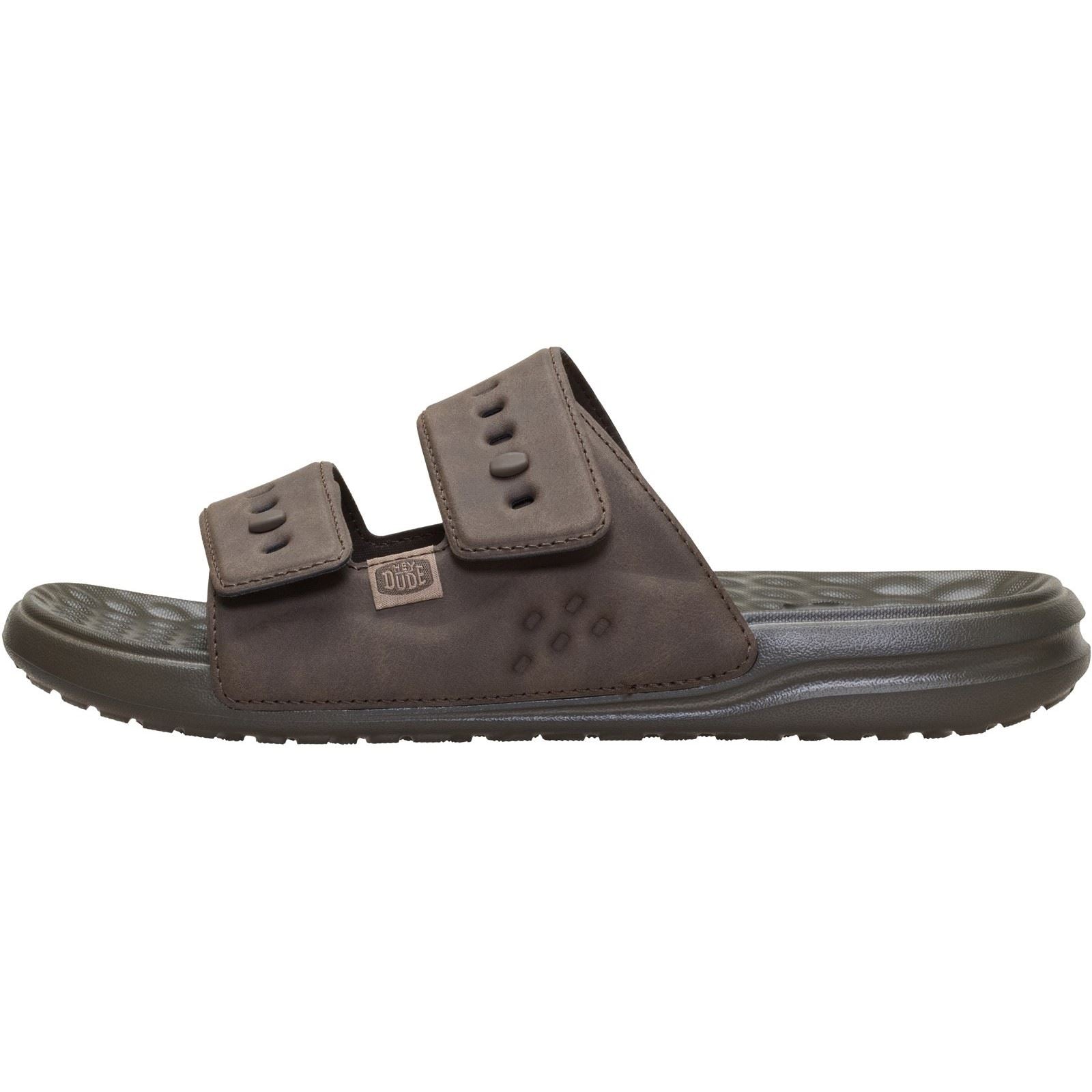 HEYDUDE Wave 2 Strap Polyurethane Men's Major Brown Sandals