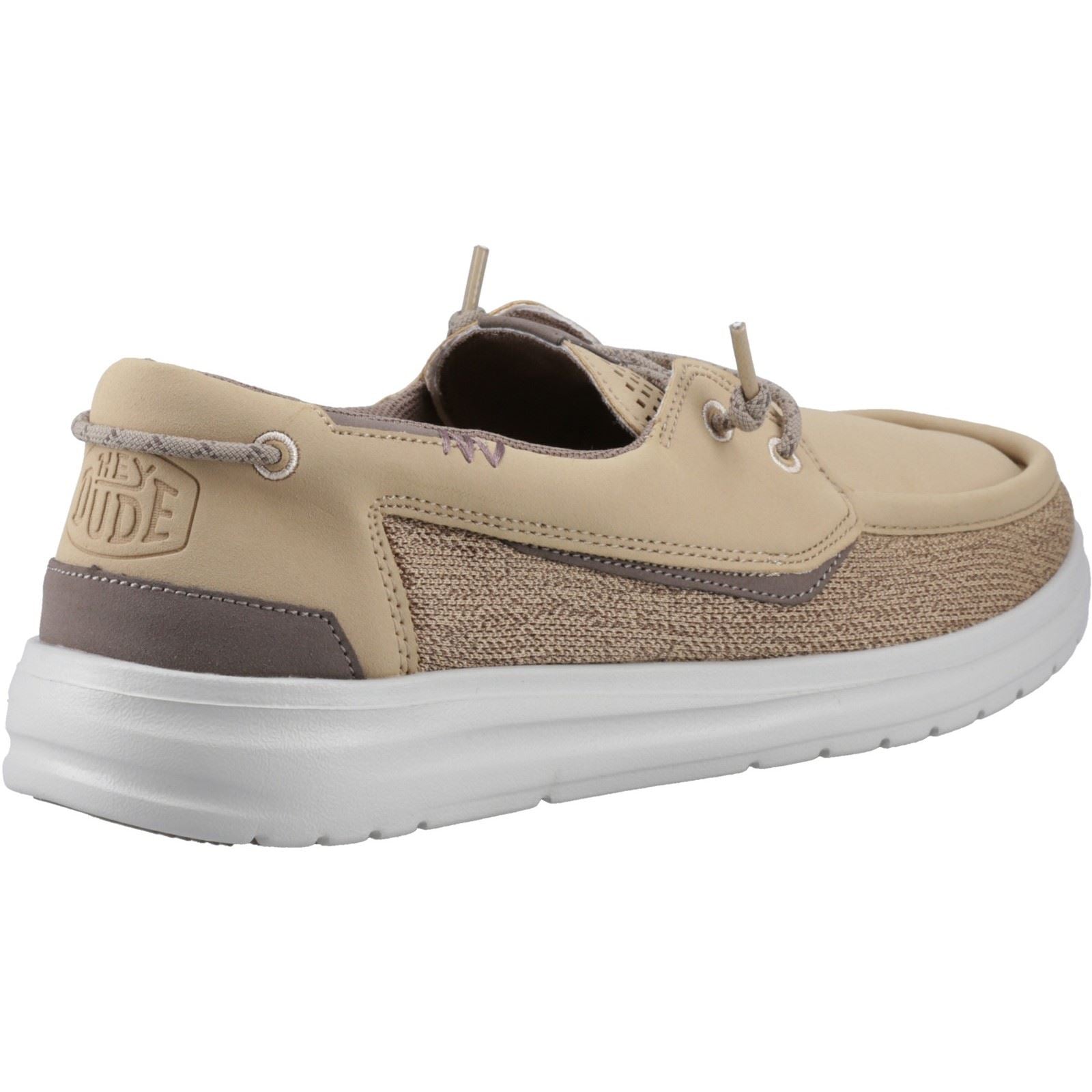 HEYDUDE Welsh Grip Classic Mesh Cotton Blend Men's Incense/Morel Brown Shoes