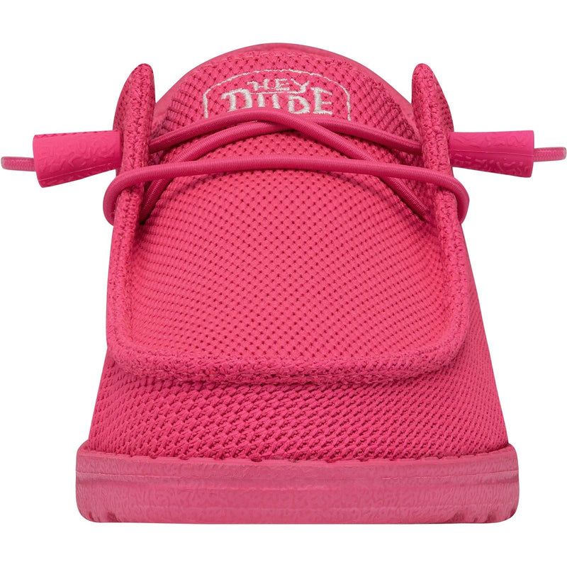 HEYDUDE Wendy Funk Mono Synthetic Women's Electric Pink Moccasins Shoes
