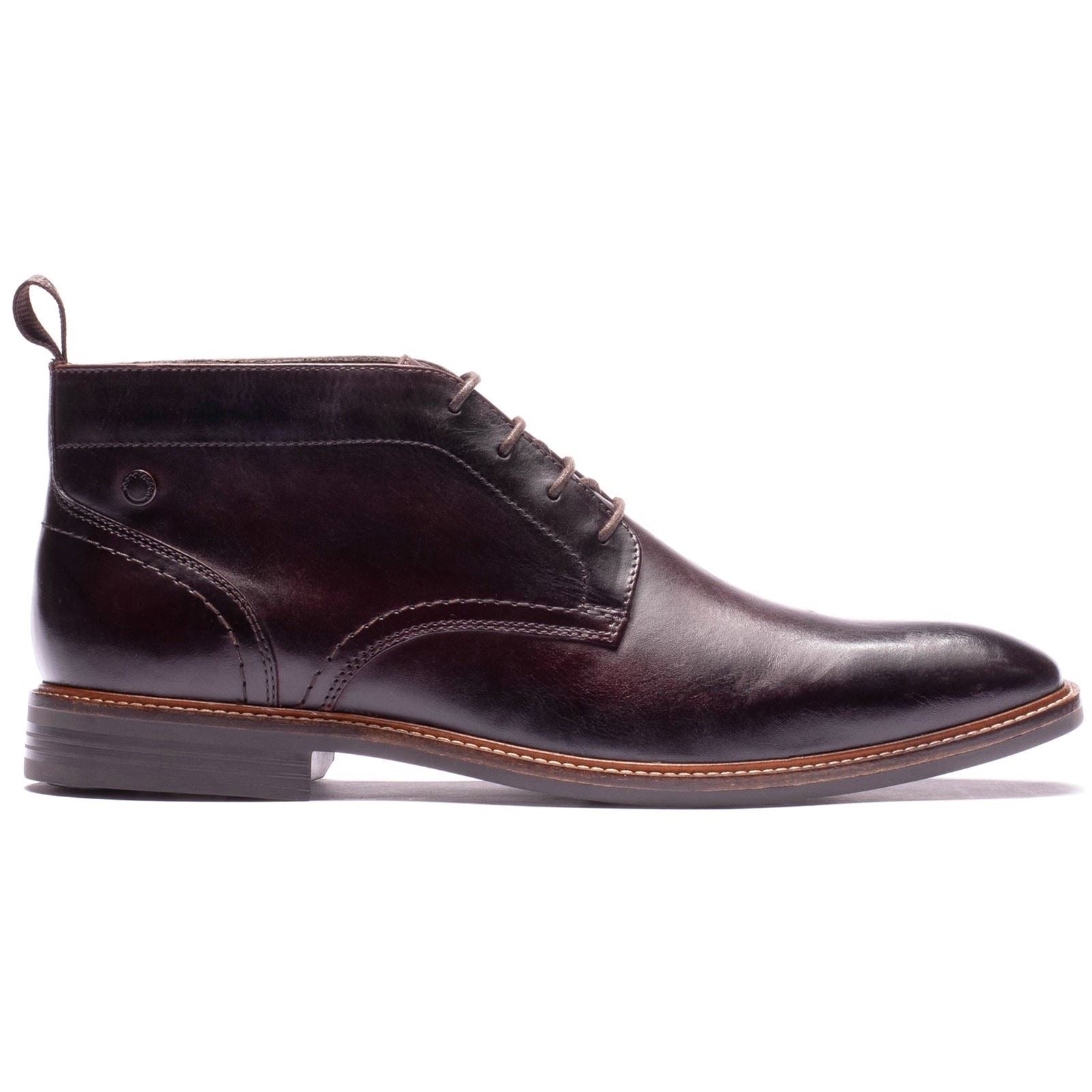 Base London Belgrave Leather Men's WASHED BROWN Ankle Boots