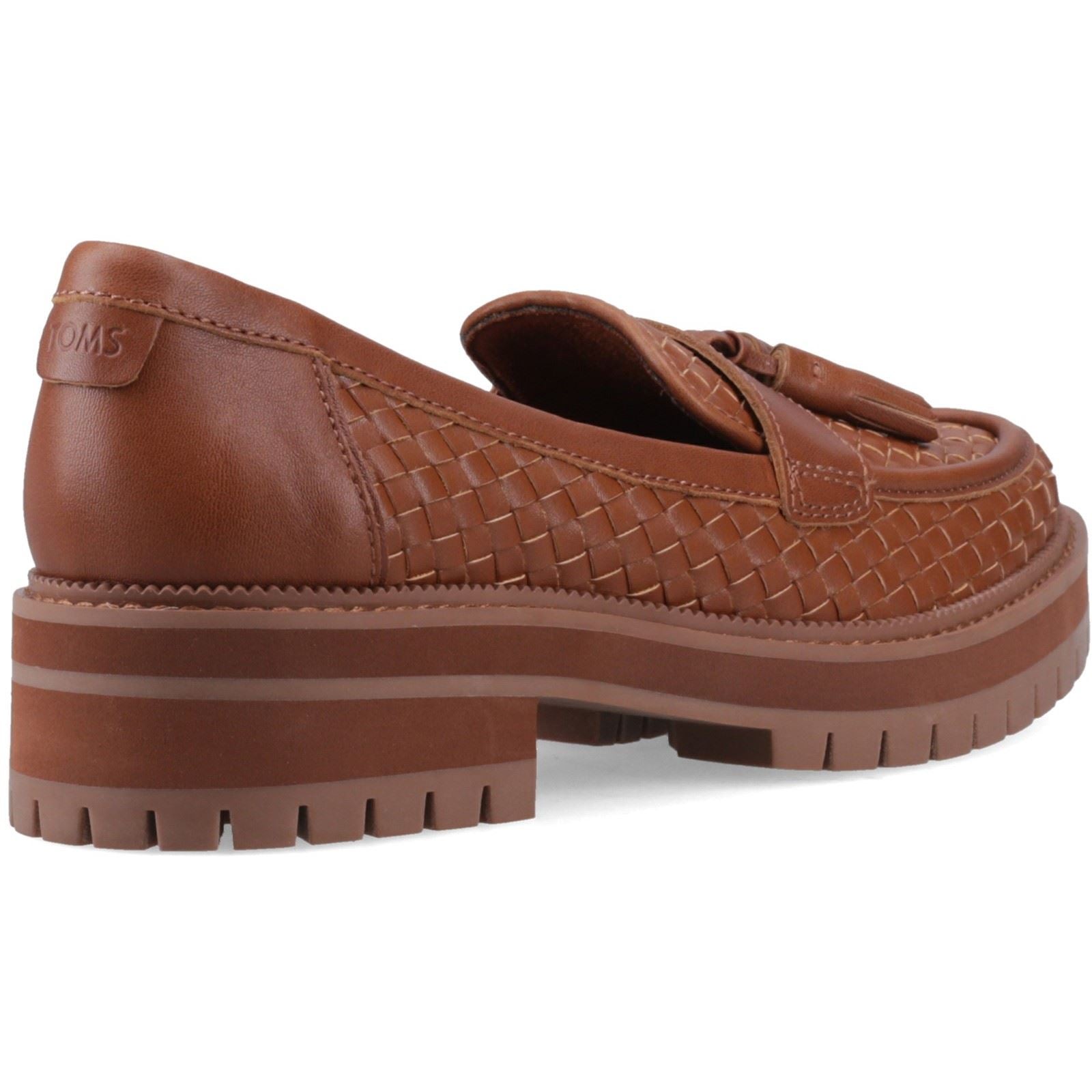 TOMS Cara Woven Women's Amber Brown Loafers