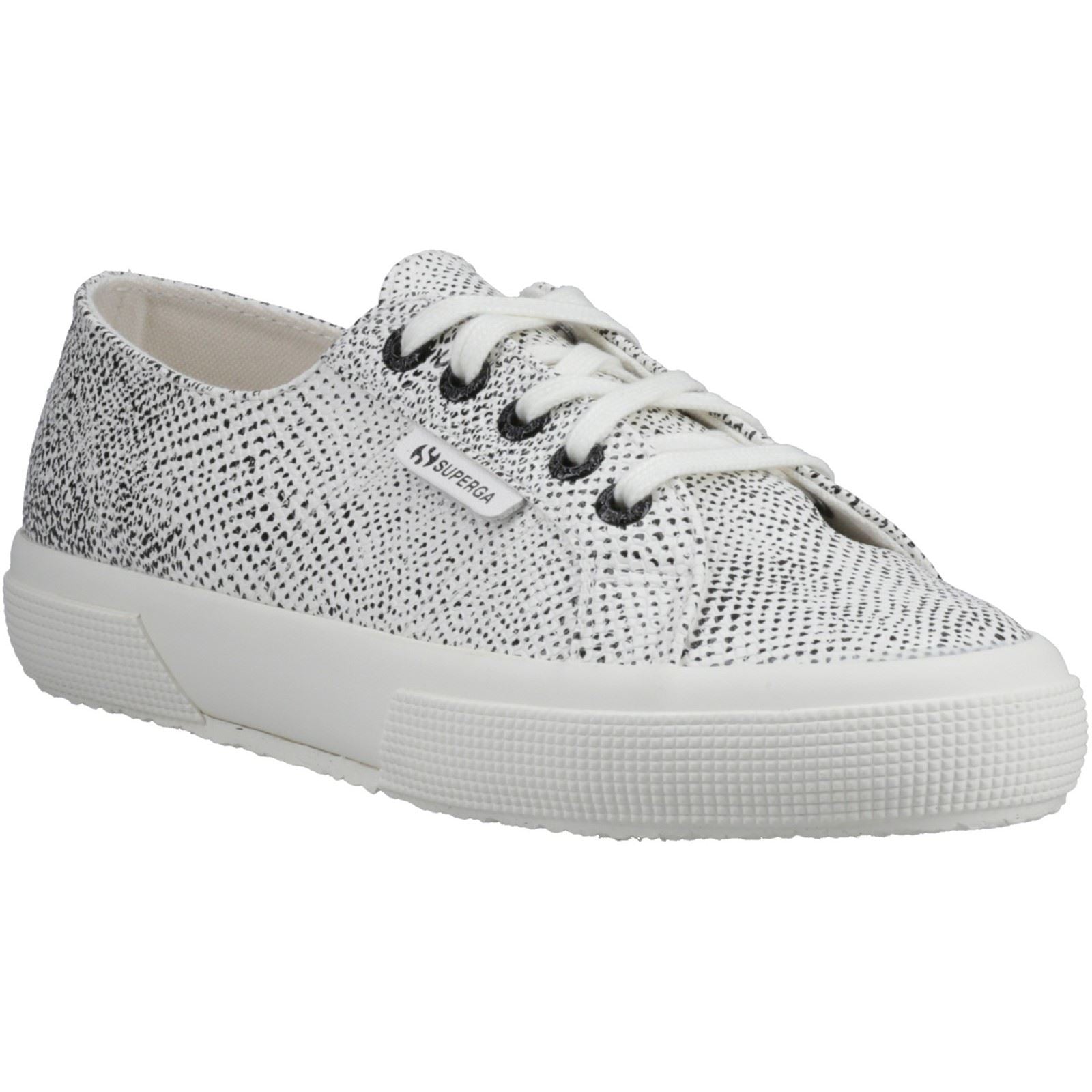 2730 Micro Faux Snake Faux Leather Avorio Black Snake Trainers