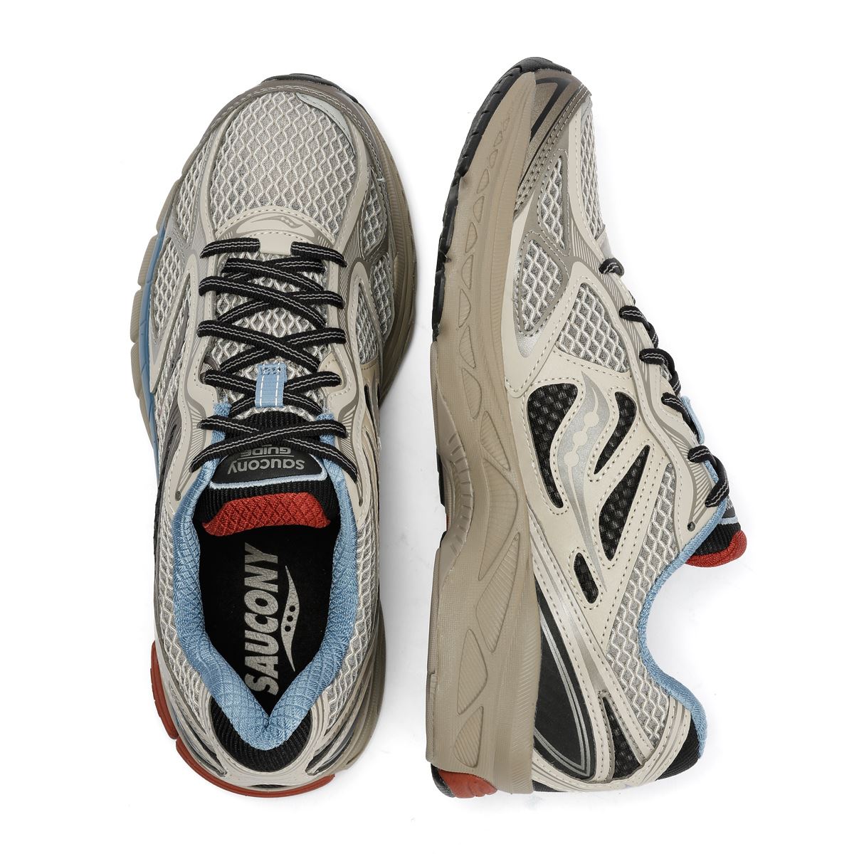 Saucony ProGrid Guide 7 Taupe/Black Trainers