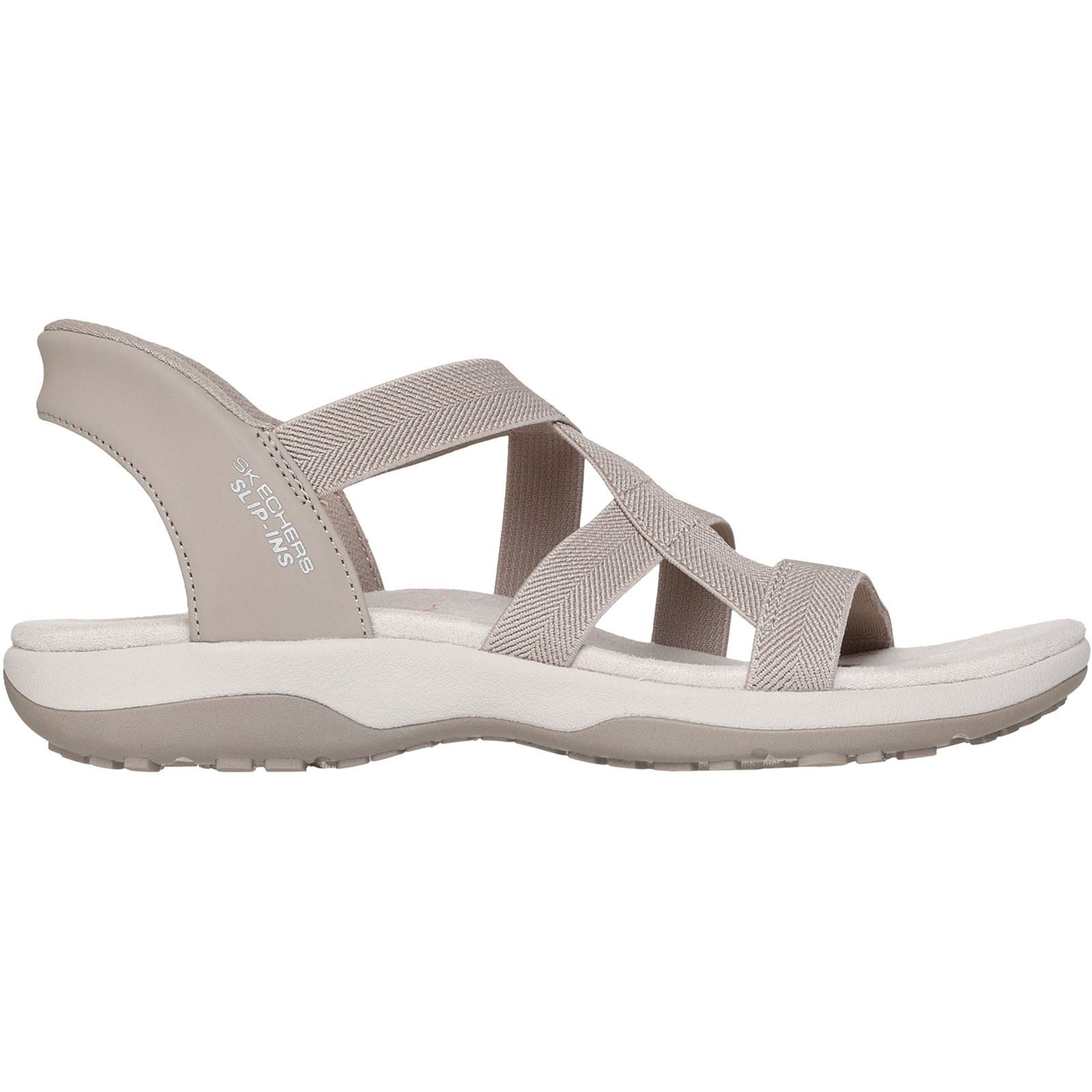 Skechers Reggae Slim - Stretch Flex Women's Taupe Sandals