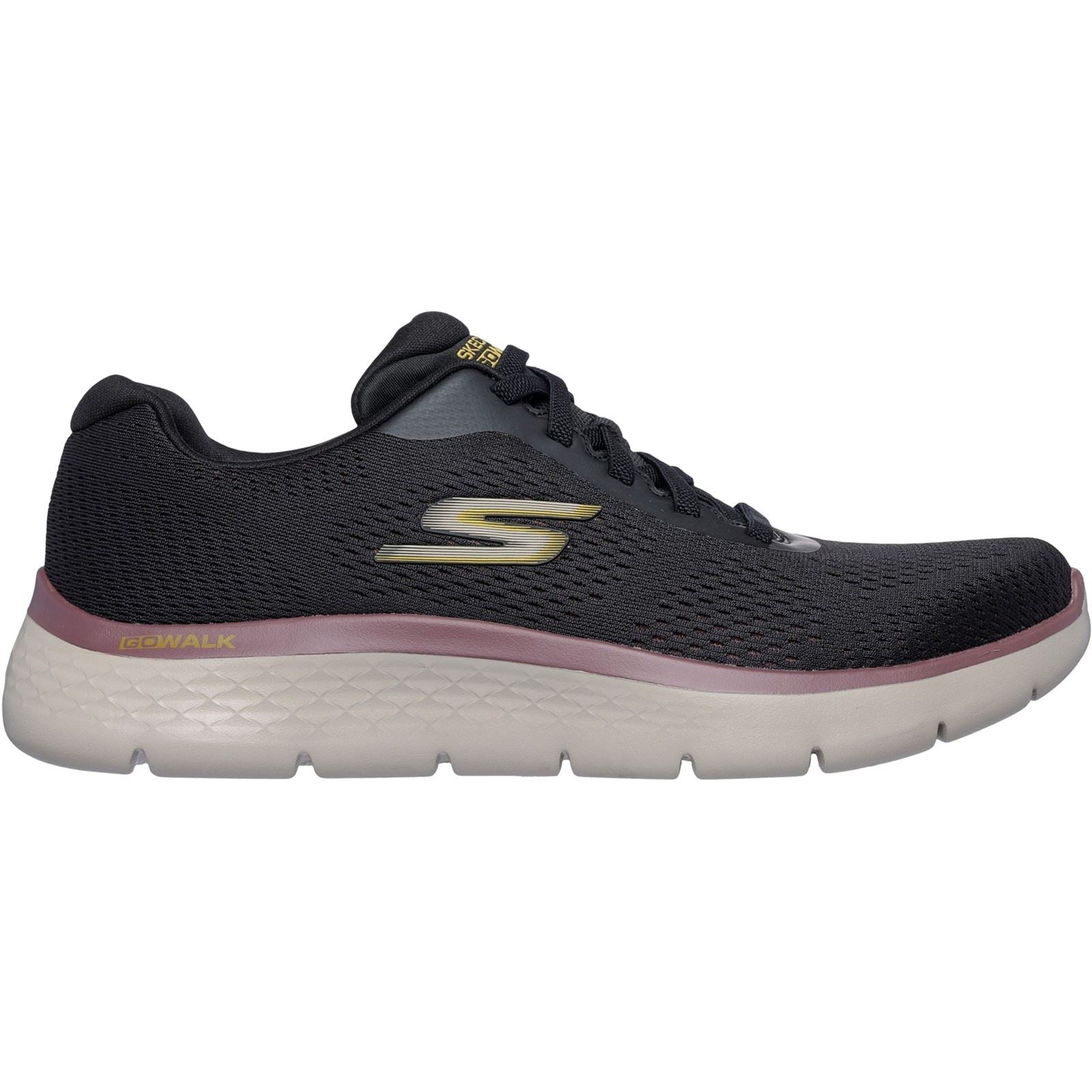Skechers GO WALK Flex Textile Men's Black/Multi Trainers