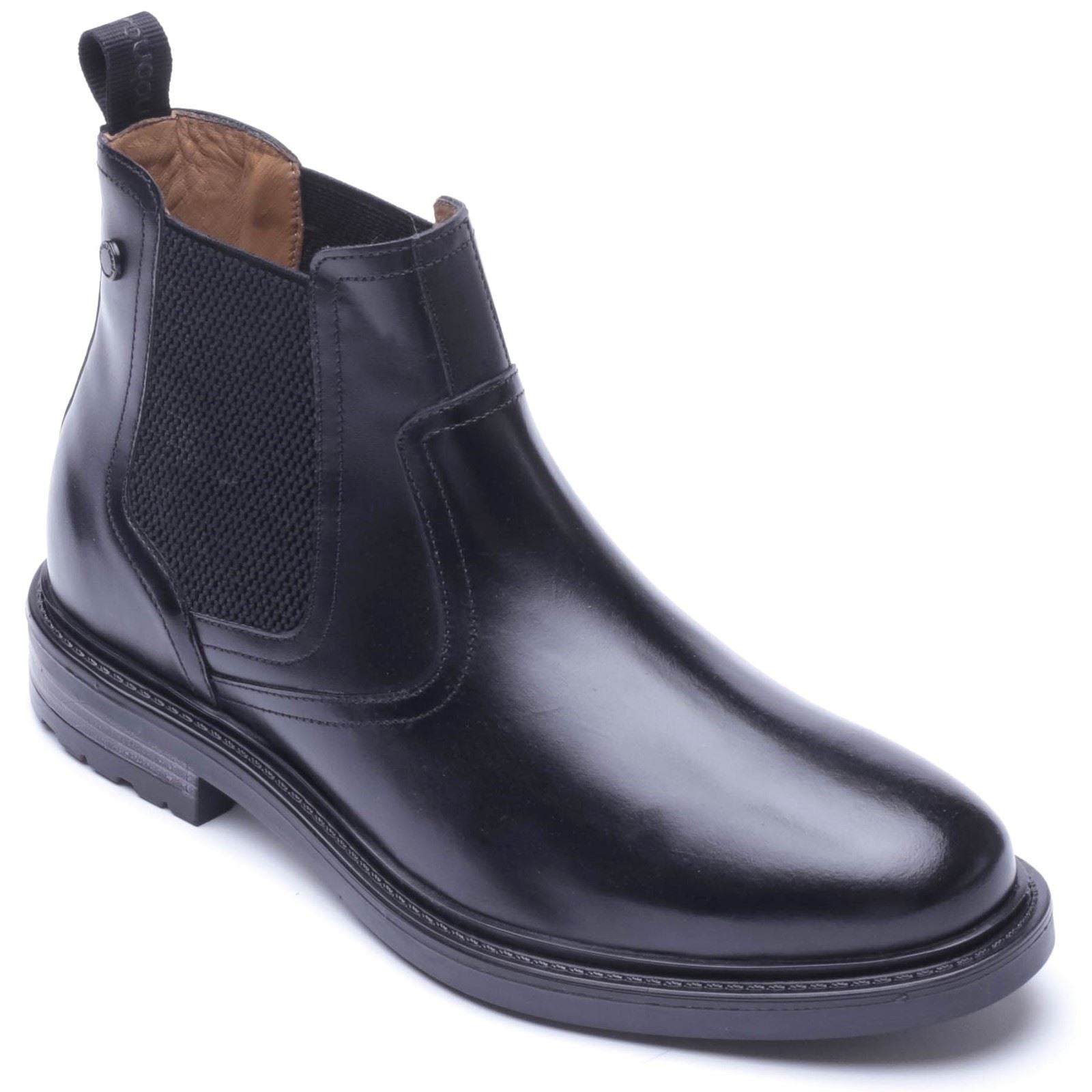 Base London Smith Leather Men's Black Boots