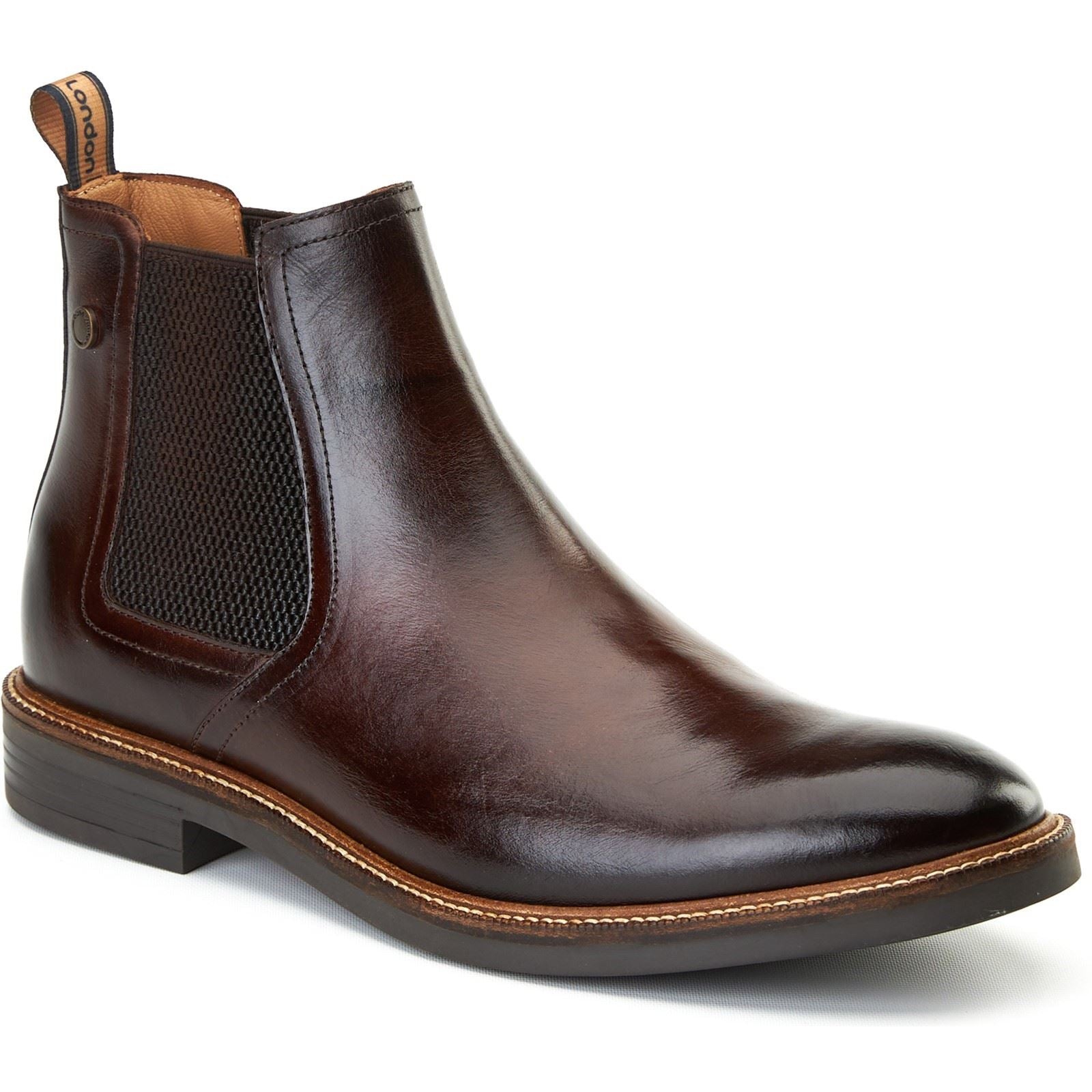 Base London Sussex Leather Men's Burnt Brown Boots