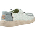 HEYDUDE Wendy Espadrille Retro Palm Cotton Blend Women's Celadon Green/White Espadrilles
