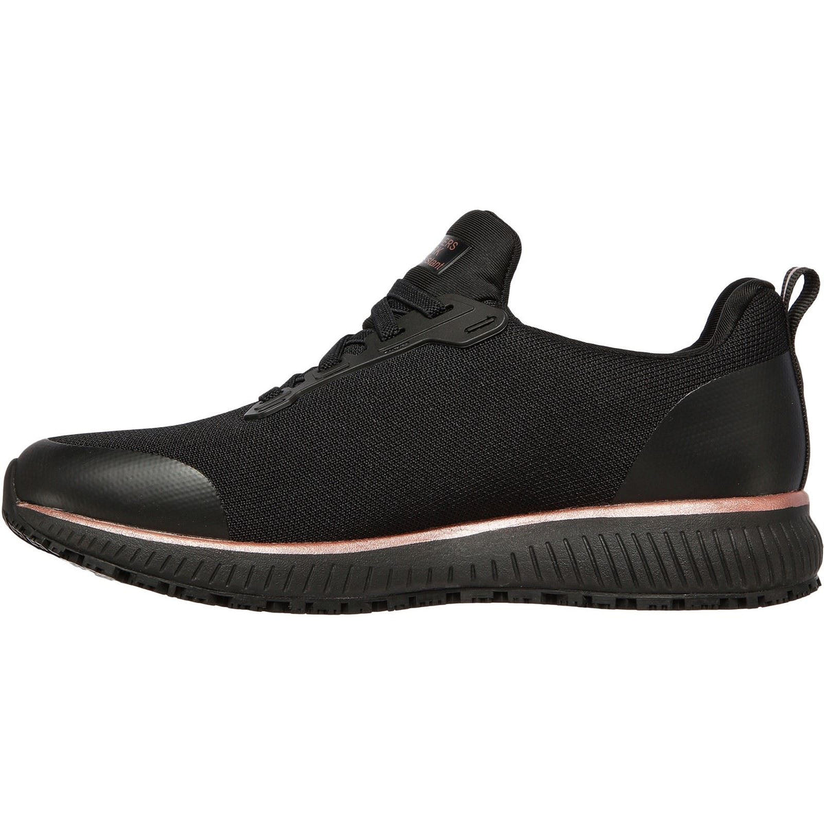 Skechers Workwear Squad SR Textile Women's Black/Rose Gold Safety Trainers