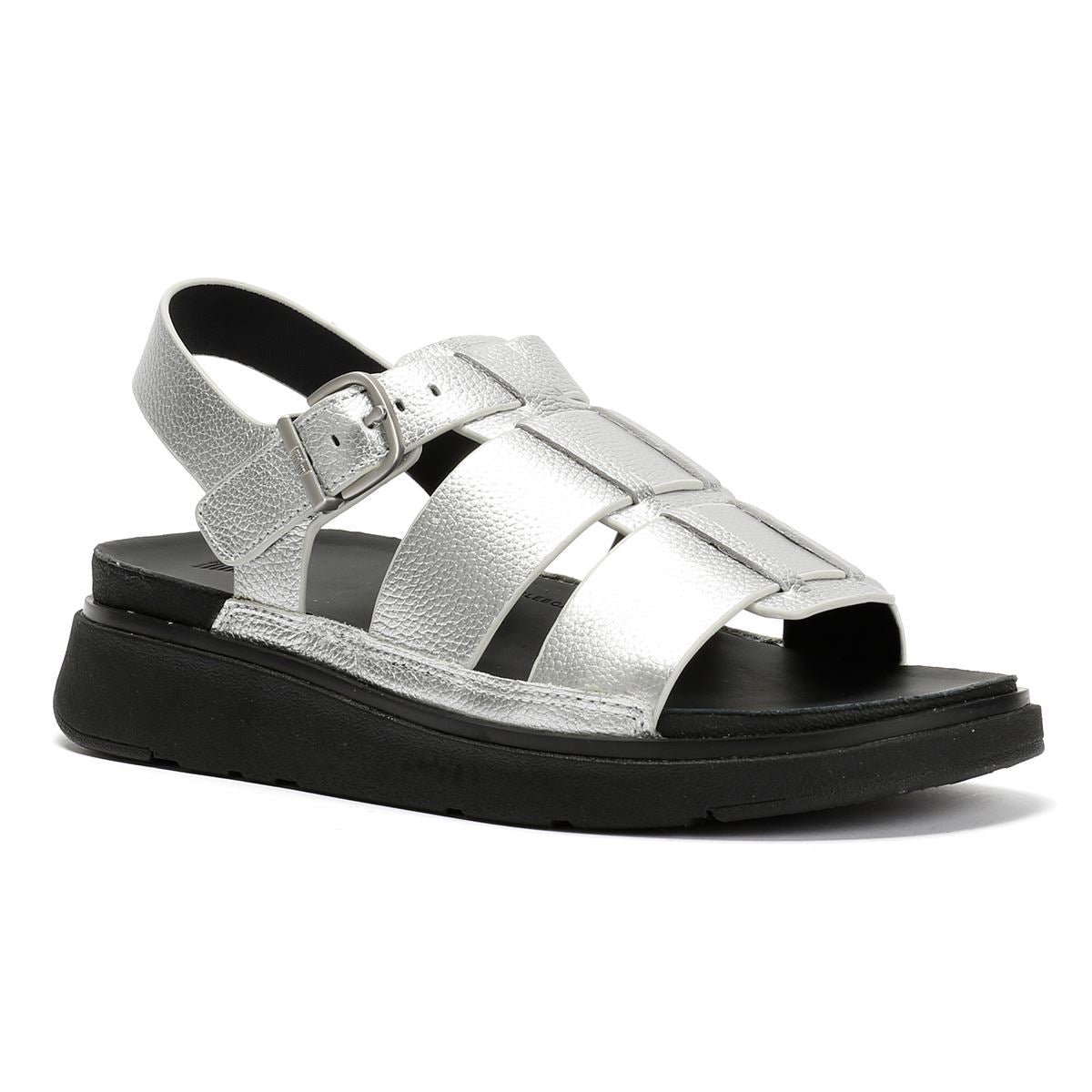 FitFlop GEN-FF Leather Women's Silver Sandals