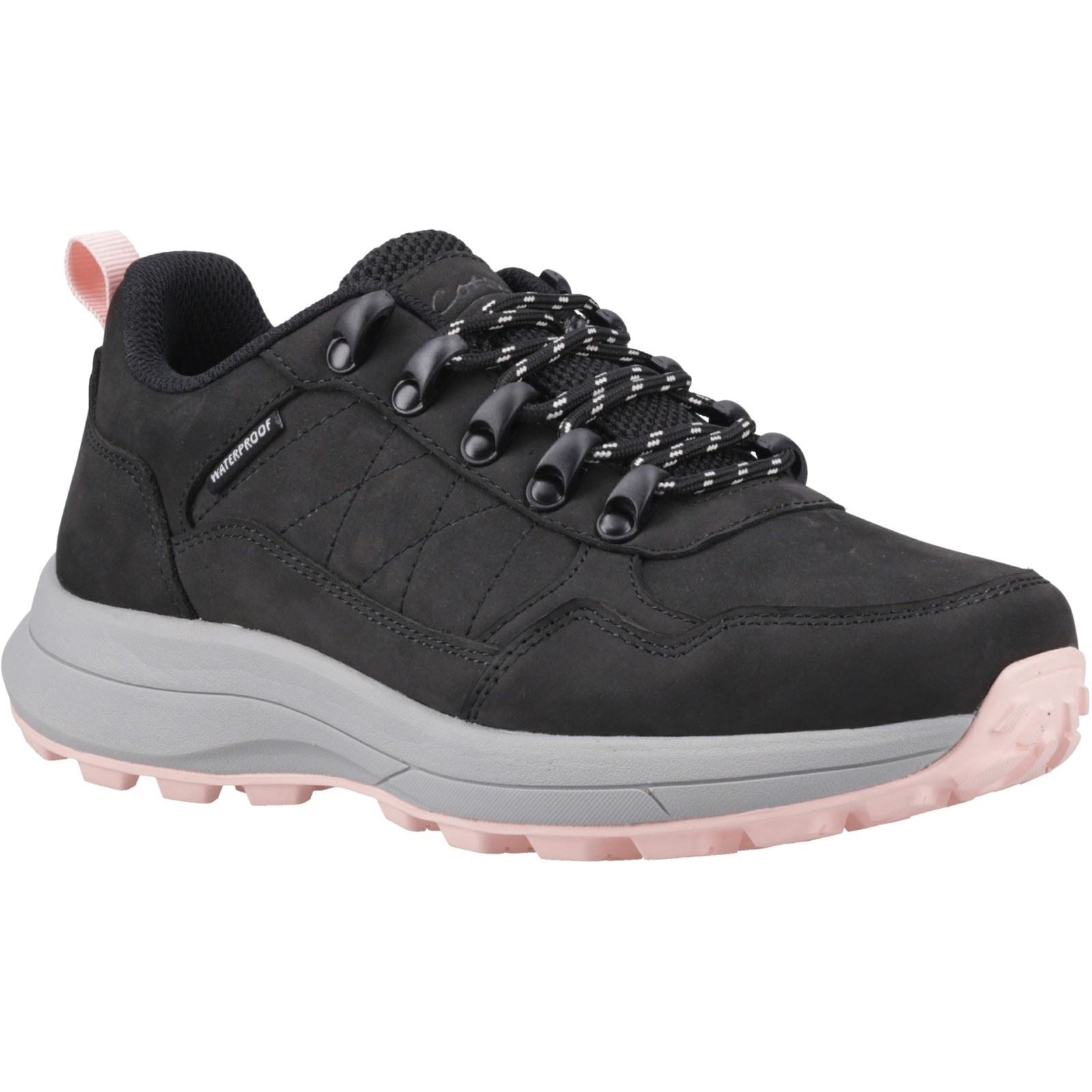 Cotswold Elmfield Nubuck Women's Black Hiking Shoes