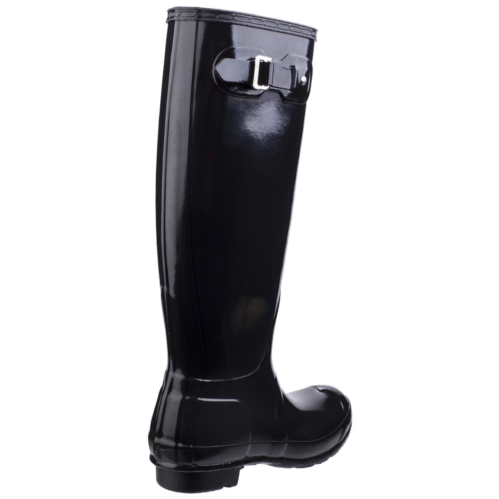 Hunter Womens Black Gloss Original Tall Wellington Boots