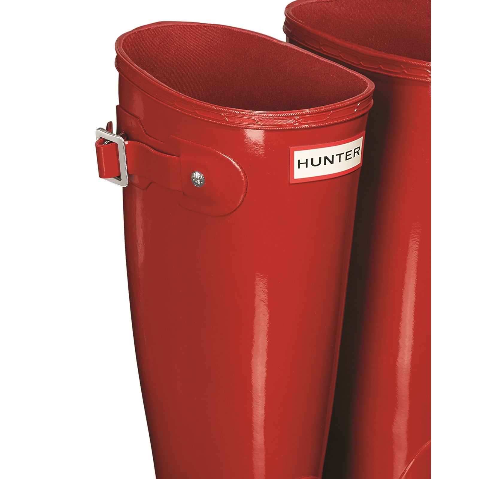 Hunter Womens Gloss Red Original Tall Wellington Boots