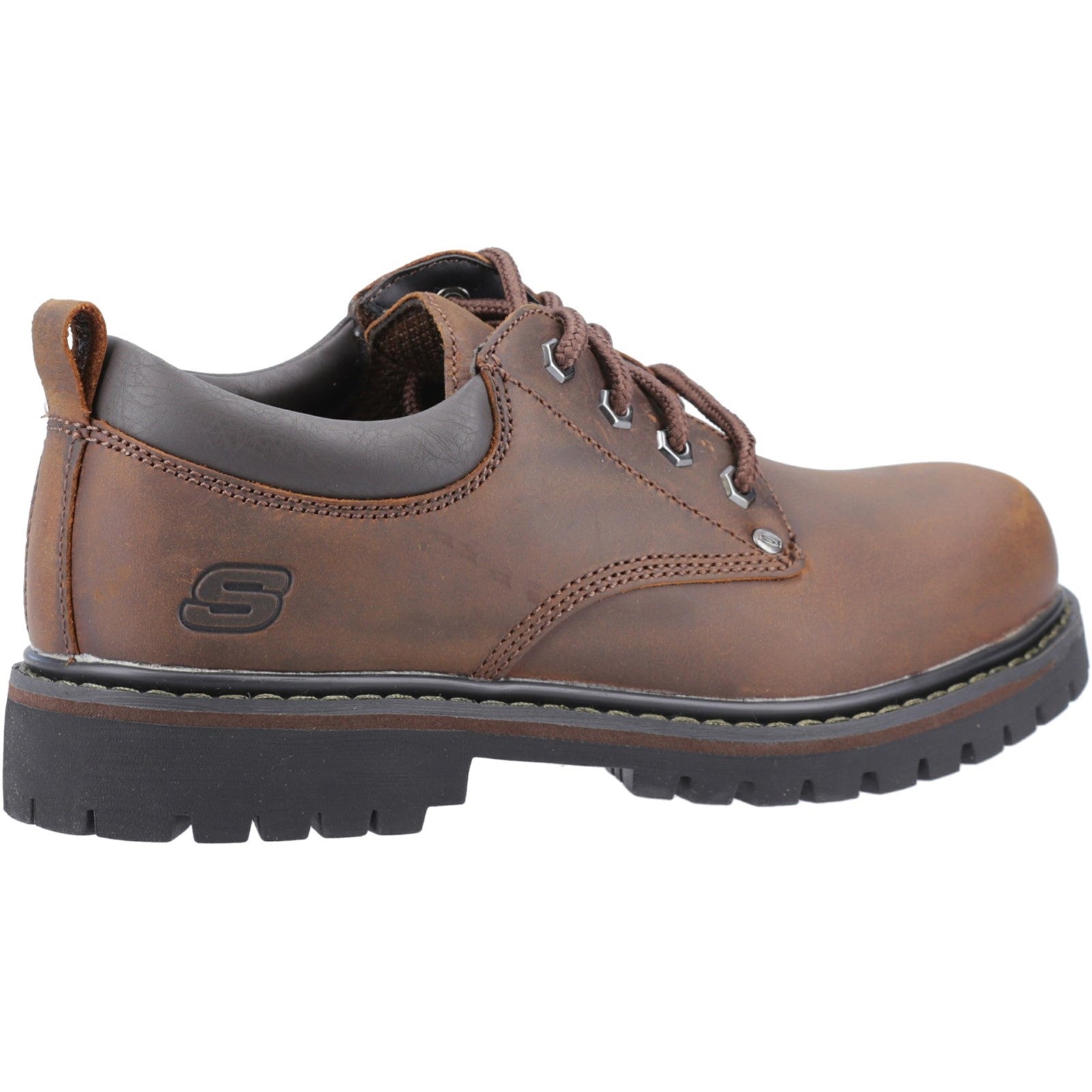 Skechers Mens Tom Cats 6618-CDB Dark Brown Lace Up Shoes