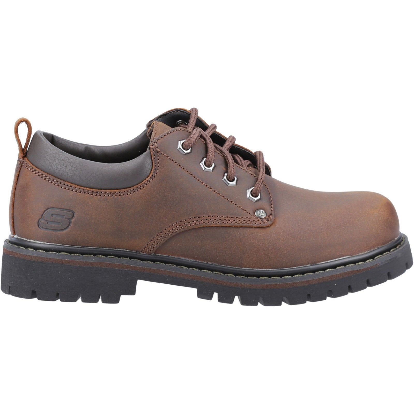 Skechers Mens Tom Cats 6618-CDB Dark Brown Lace Up Shoes