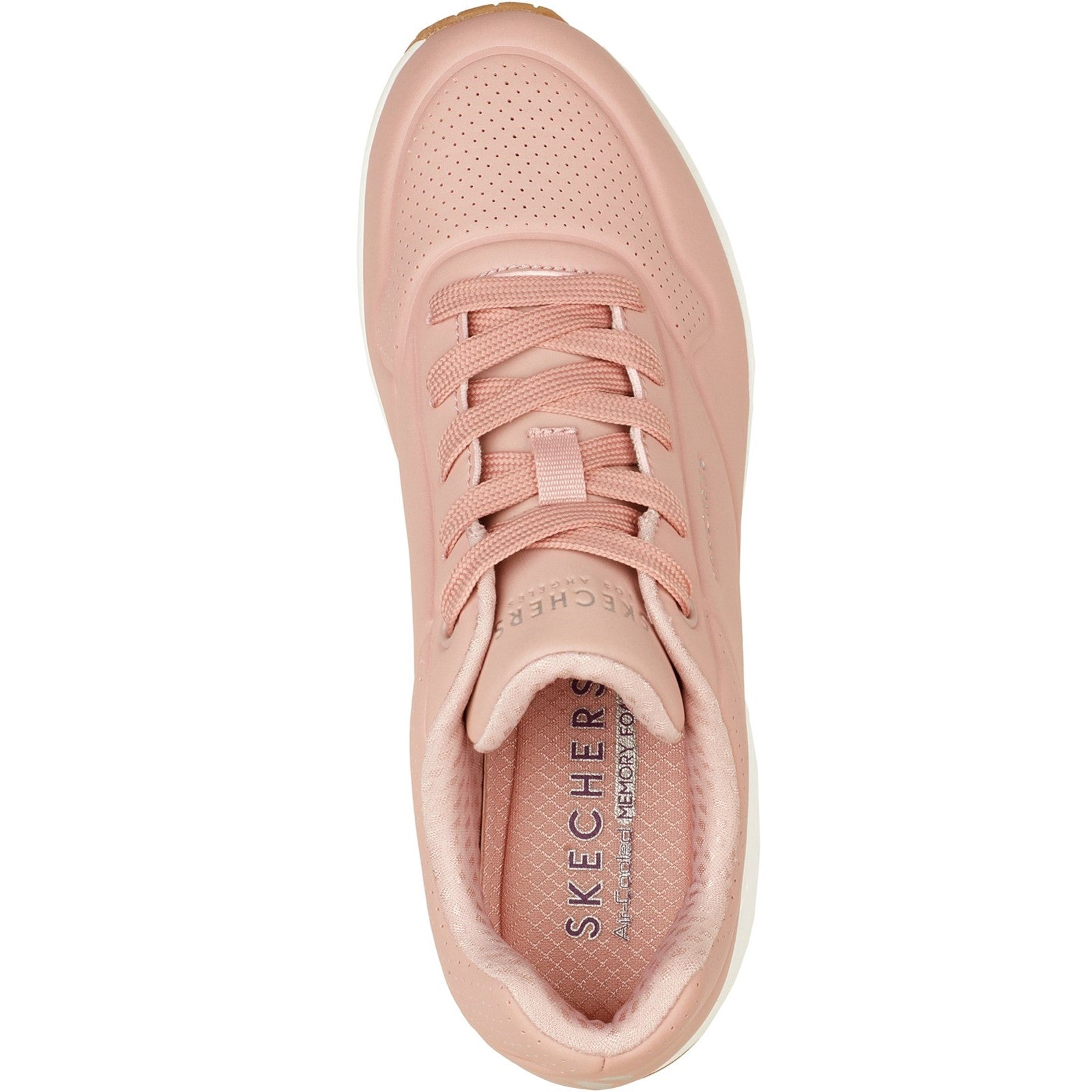 Skechers Womens Uno Stand On Air 73690-BLSH Blush Lace Up Shoes