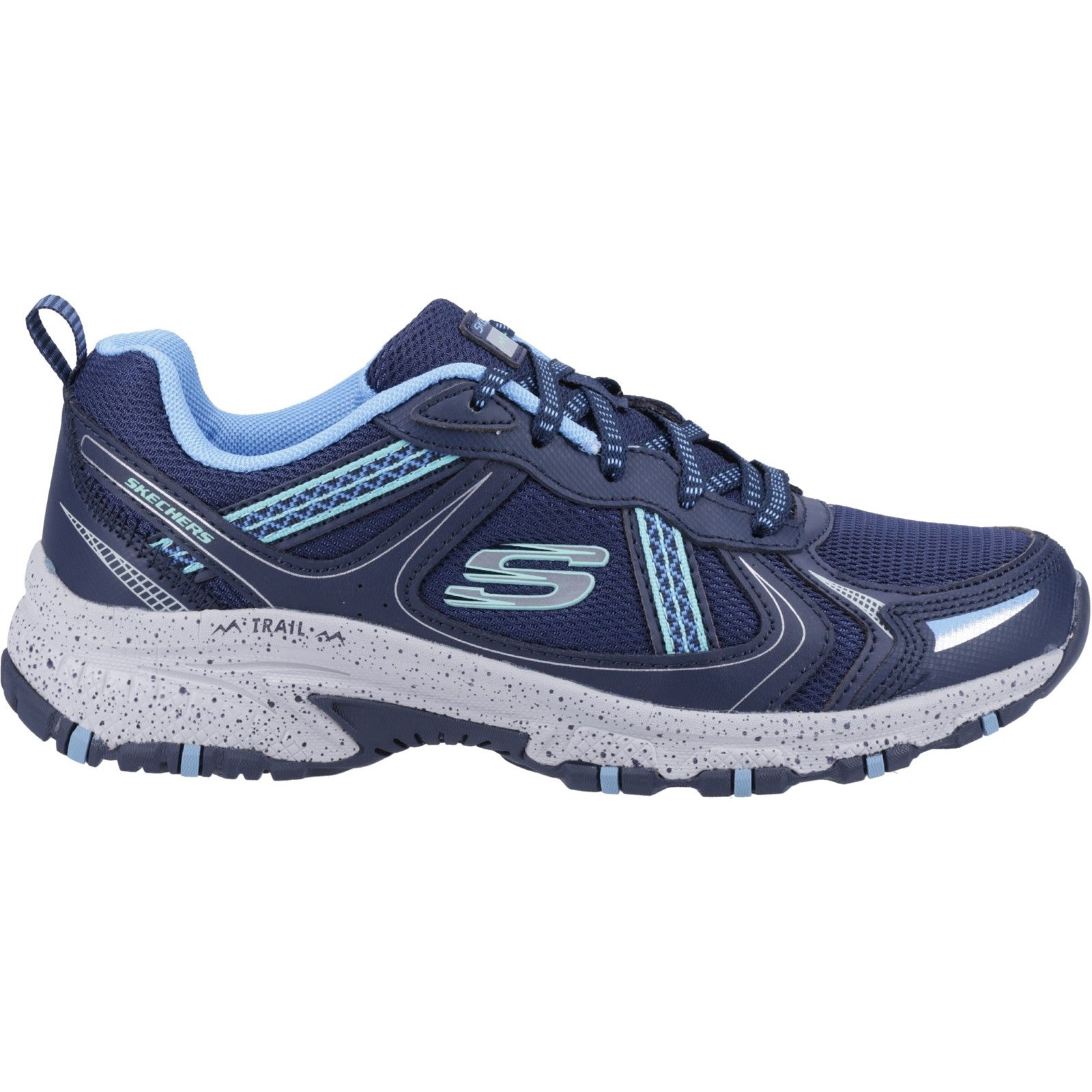 Skechers Womens Hillcrest 149820-NVBL Navy/Blue Lace Up Shoes