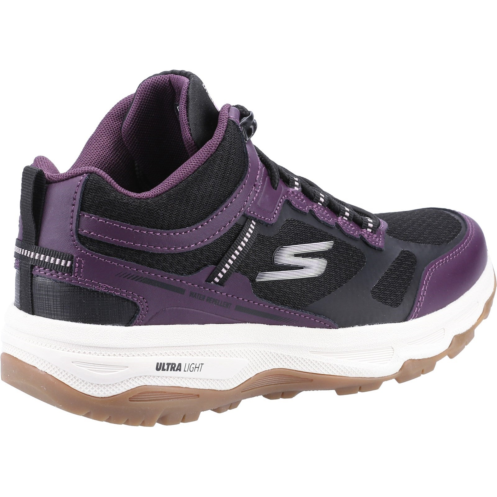 Skechers Womens Go Run Trail Altitude 128206-BKPR Black/Purple Lace Up Shoes