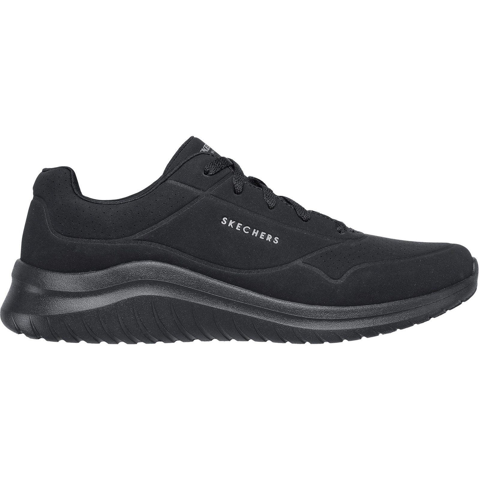 Skechers Mens Ultra Flex 2.0 Vicinity 232209-BBK Black Lace Up Shoes