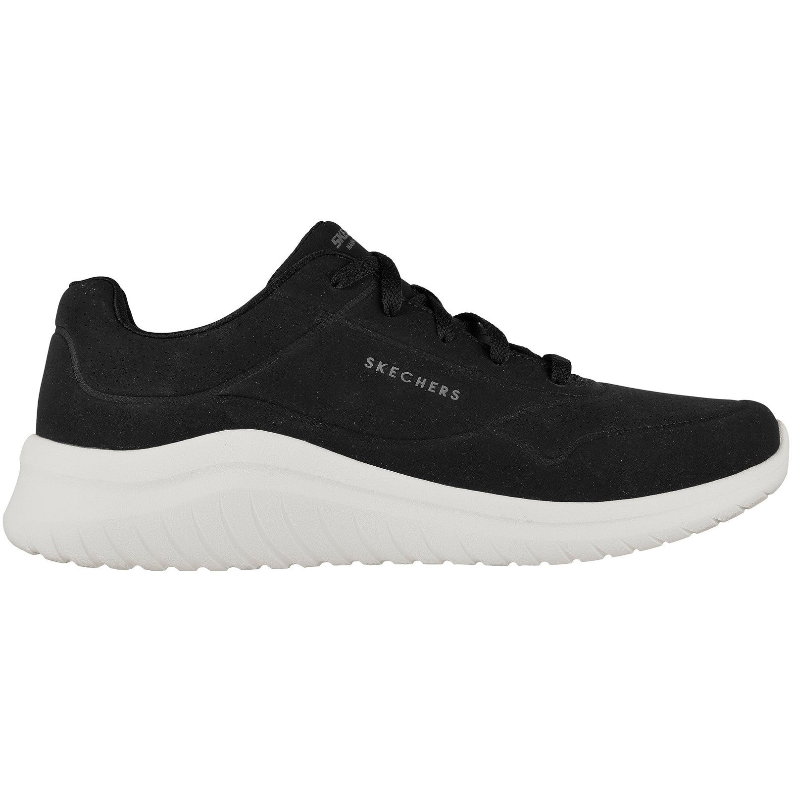 Skechers Mens Ultra Flex 2.0 Vicinity 232209-BKW Black/White Lace Up Shoes
