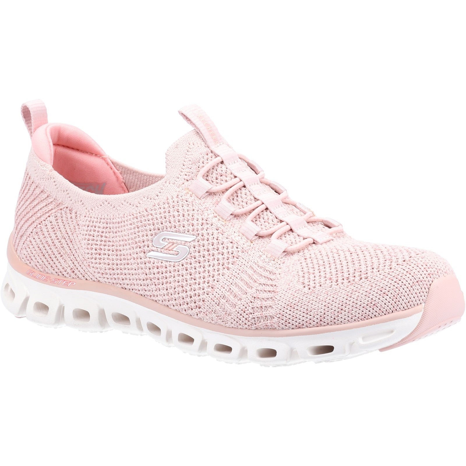 Skechers Womens Glide Step 104198-ROS Rose Slip On Shoes