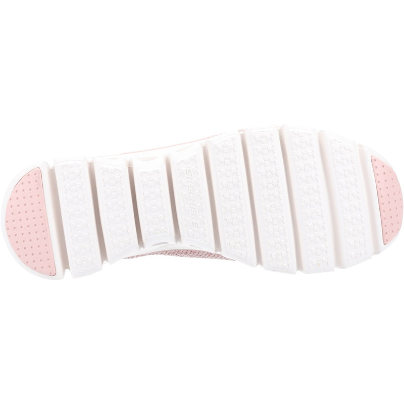 Skechers Womens Glide Step 104198-ROS Rose Slip On Shoes